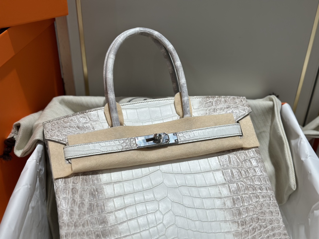 Hermes Himalayan Birkin 30CM Handbag Crocodile Niloticus Skin